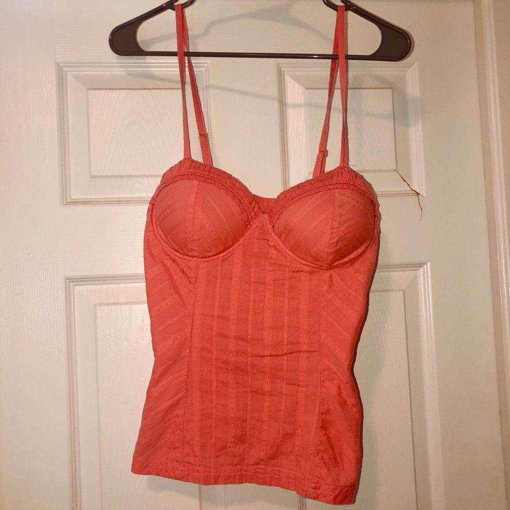 Coral Padded bustier Camisole by Guess.